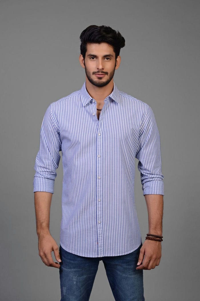 Palatino -  Sky White Casual Shirt CM-YD-2132