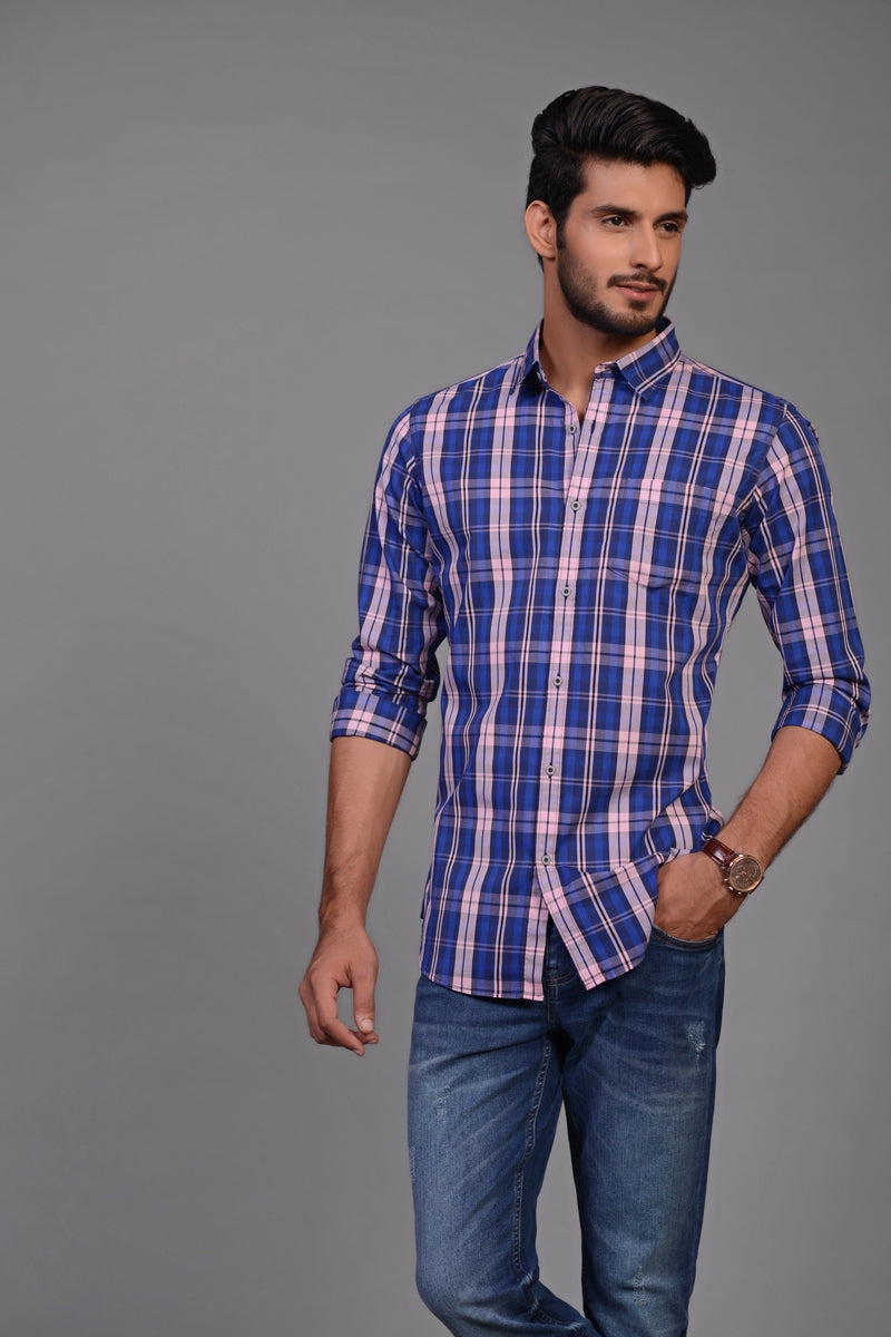 Blue Casual Shirt CM-YD-2163