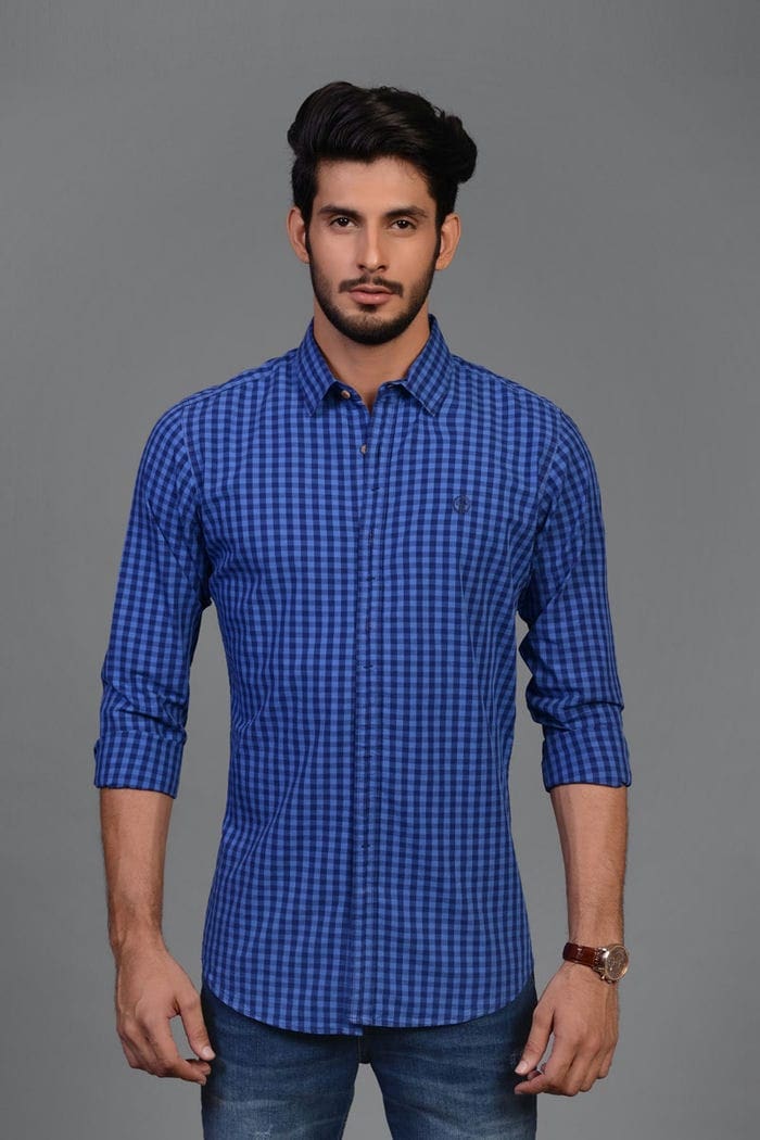 Parisian -Navy Blue Casual Shirt CM-YD-2165