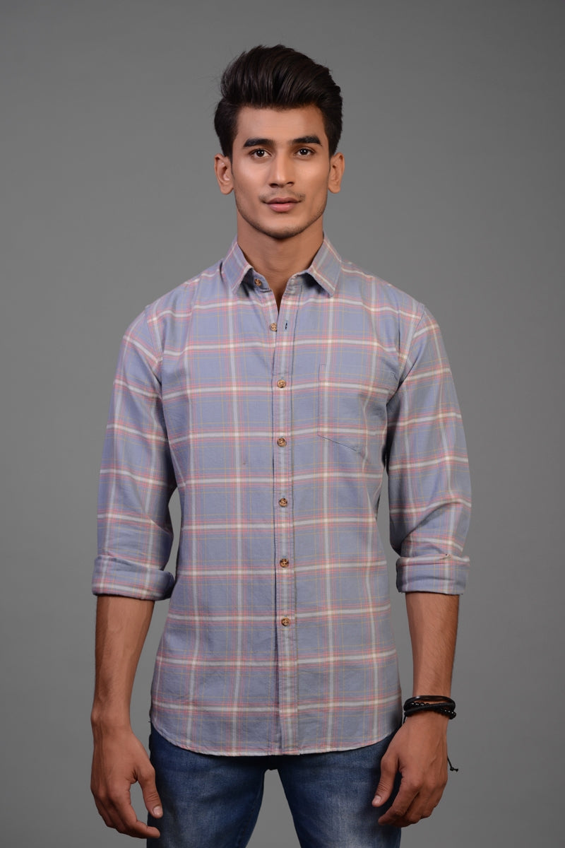 Rock Well - Grey Pink Casual Slim Fit CM-YD-2204
