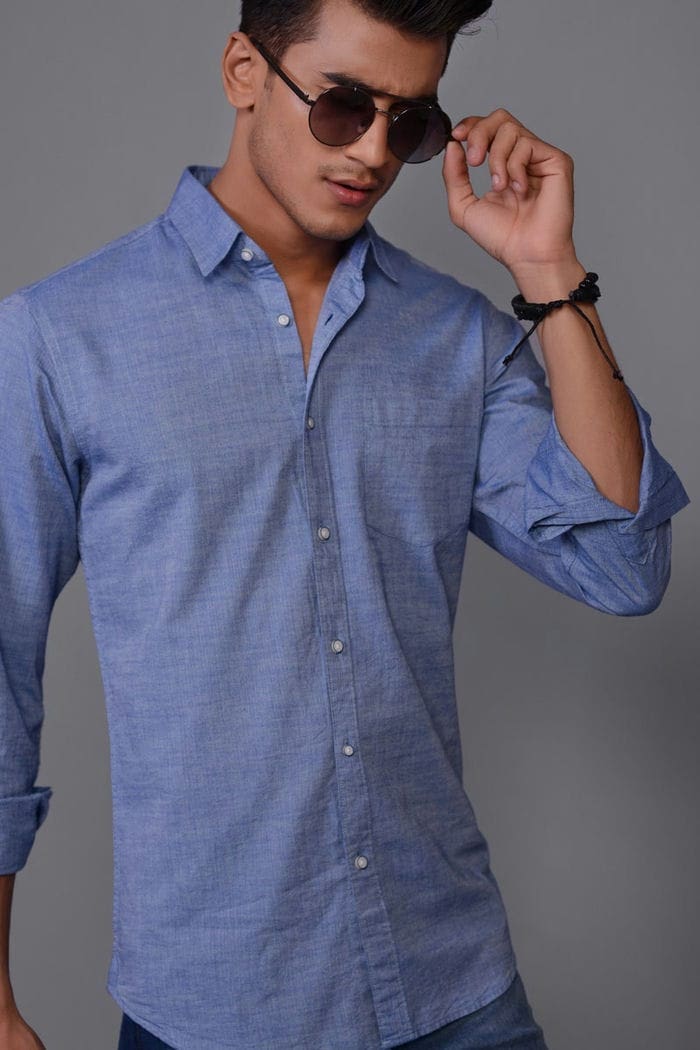 River Side - Dark Blue Casual Slim Fit CM-YD-2206