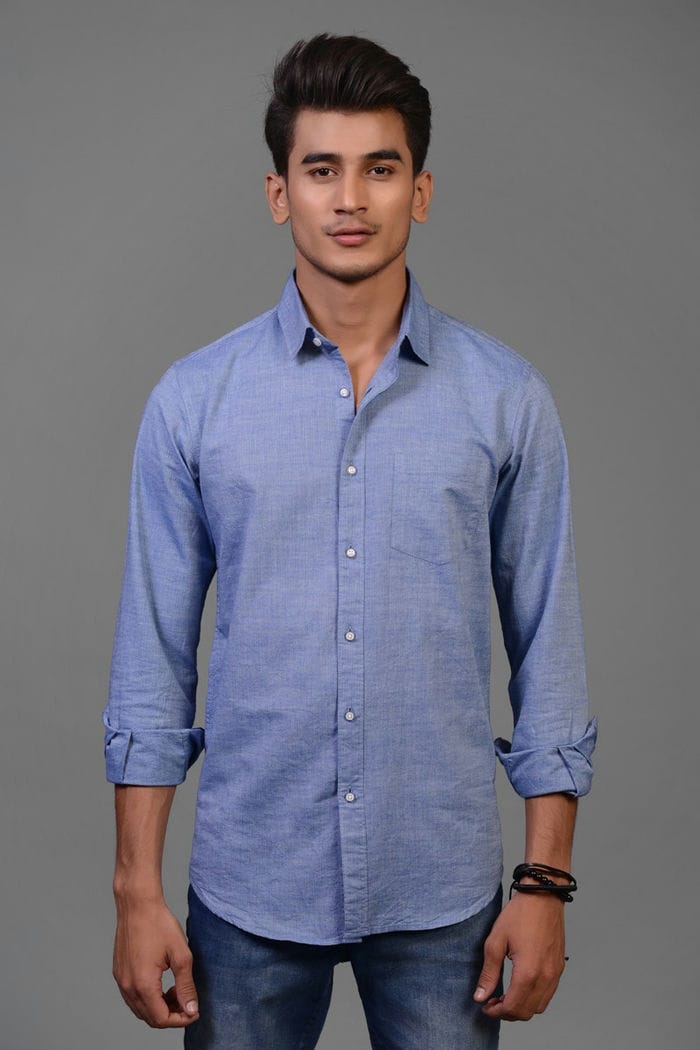 River Side - Dark Blue Casual Slim Fit CM-YD-2206