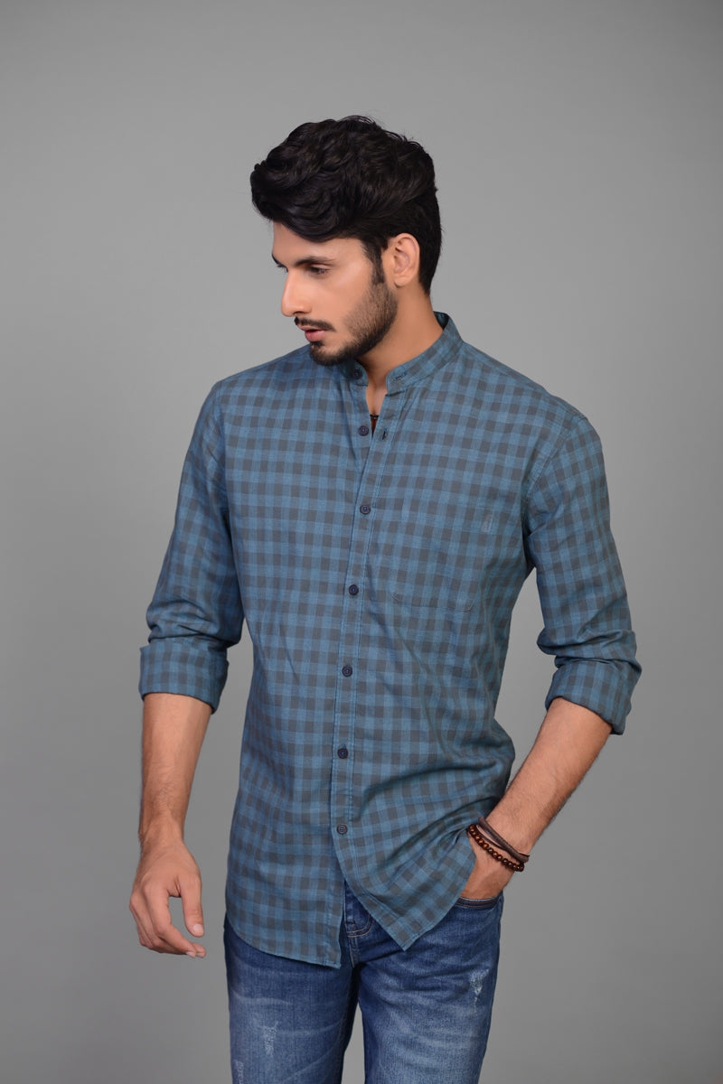 Niagara - Dark Green Casual Slim Fit Shirt CM-YD-2210