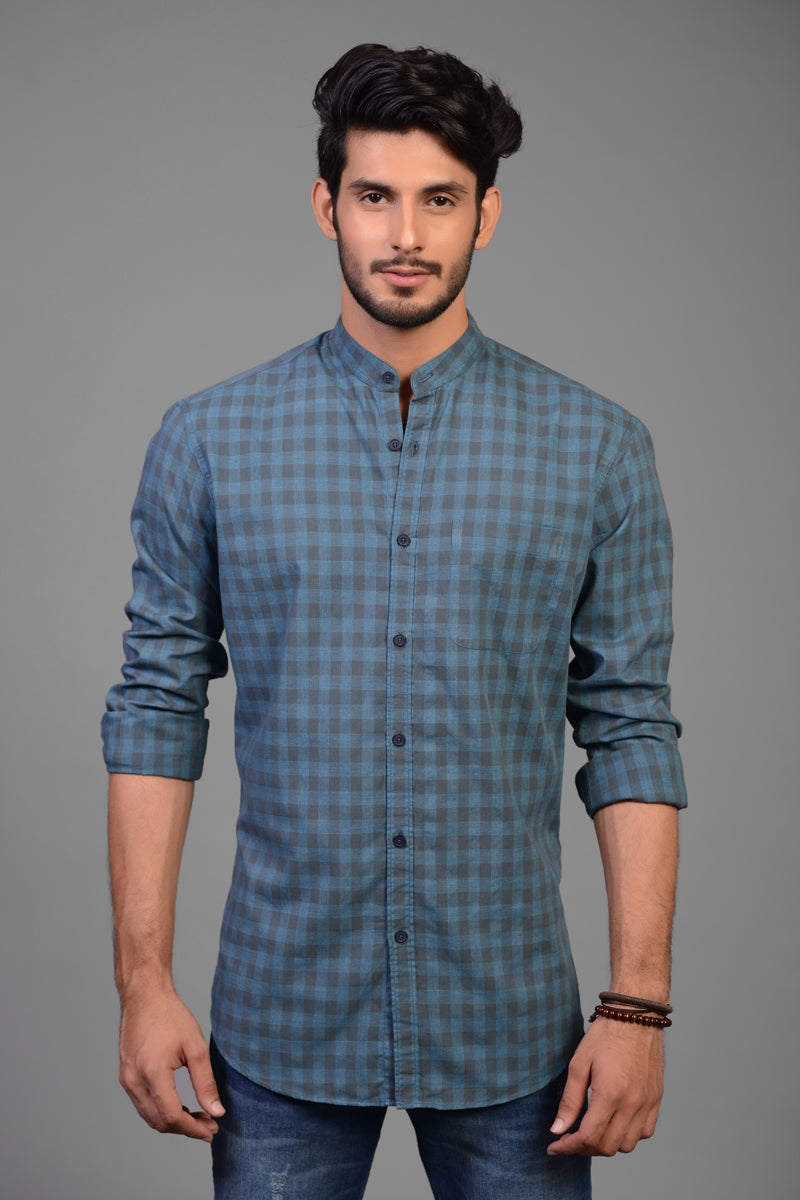 Niagara - Dark Green Casual Slim Fit Shirt CM-YD-2210