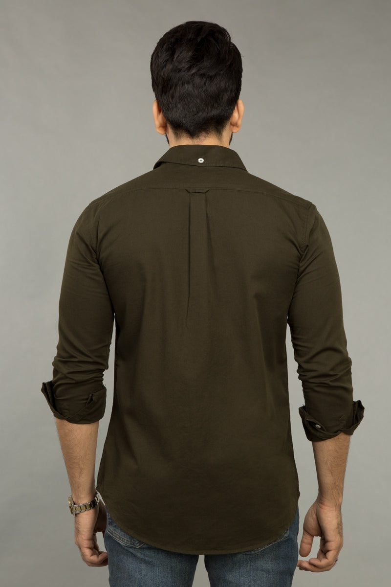 Olive Casual Shirt CM-YD-2272