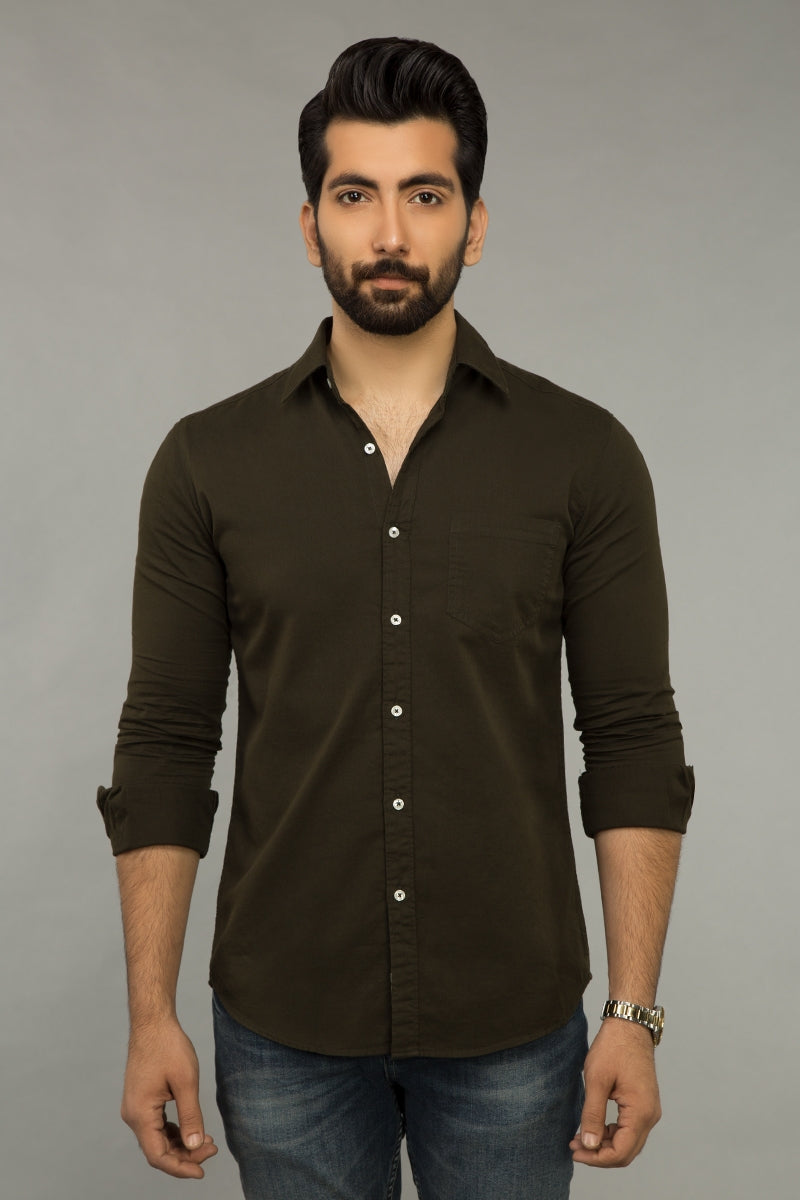 Olive Casual Shirt CM-YD-2272