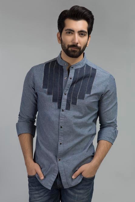 Blue Casual Shirt CM-YD-2308  CS