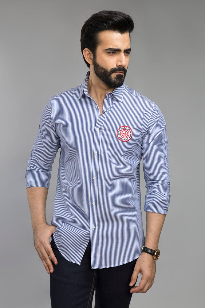 Blue Casual Shirt CM-YD-2458  CS