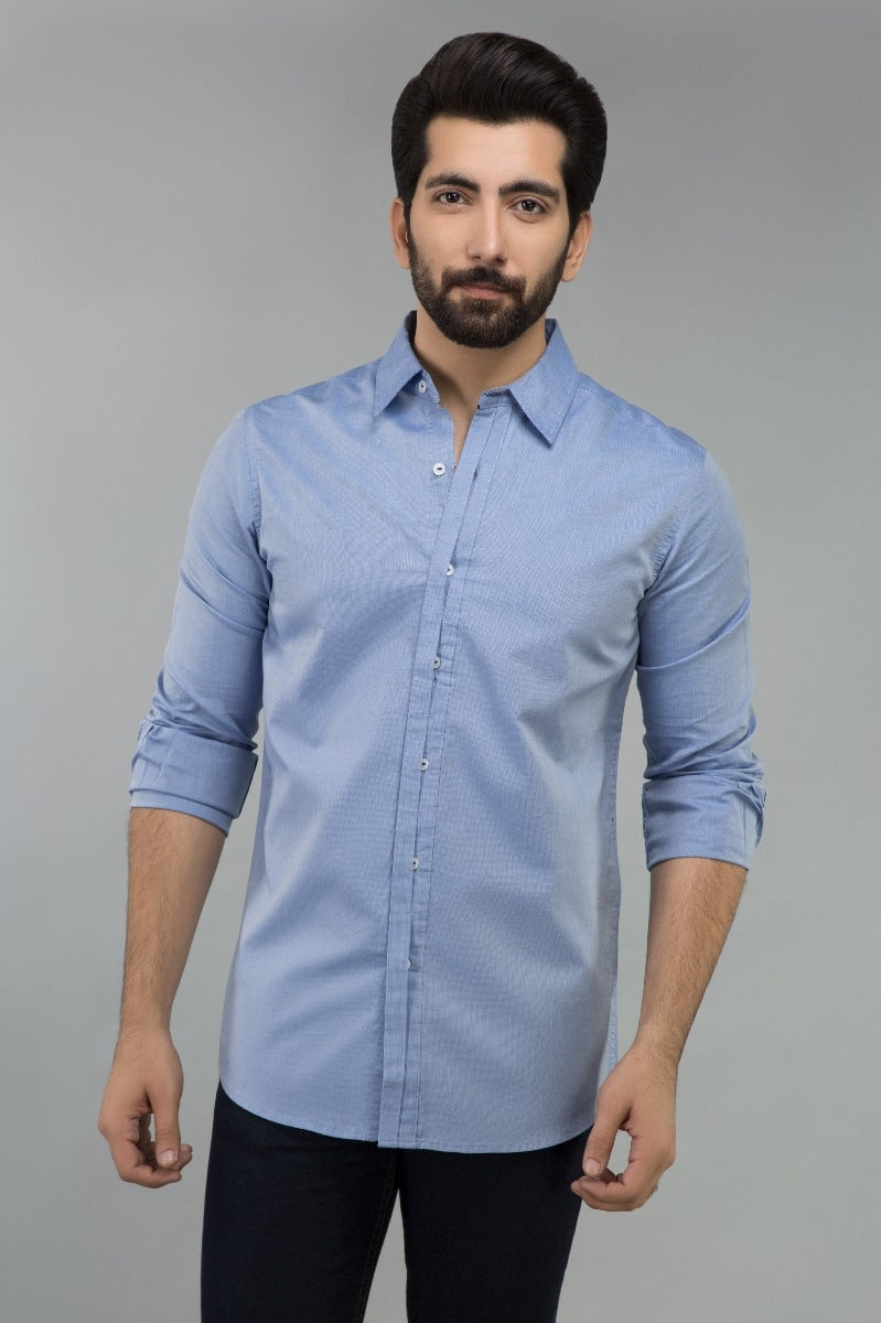 Sky Blue Casual Shirt CM-YD-2474  CS