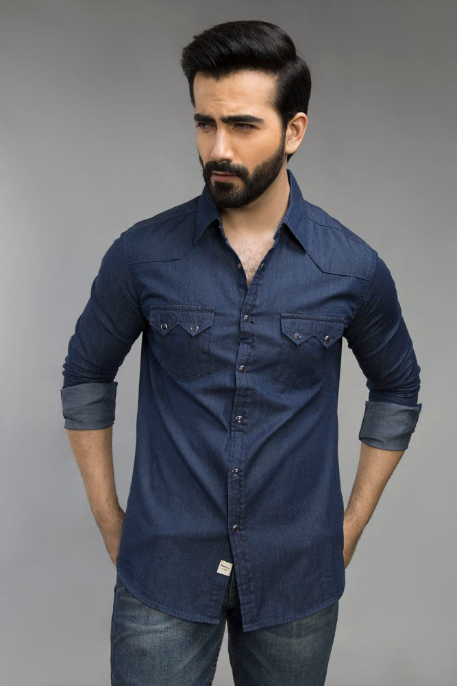 Dark Blue Casual Shirt CM-YD-2476  CS