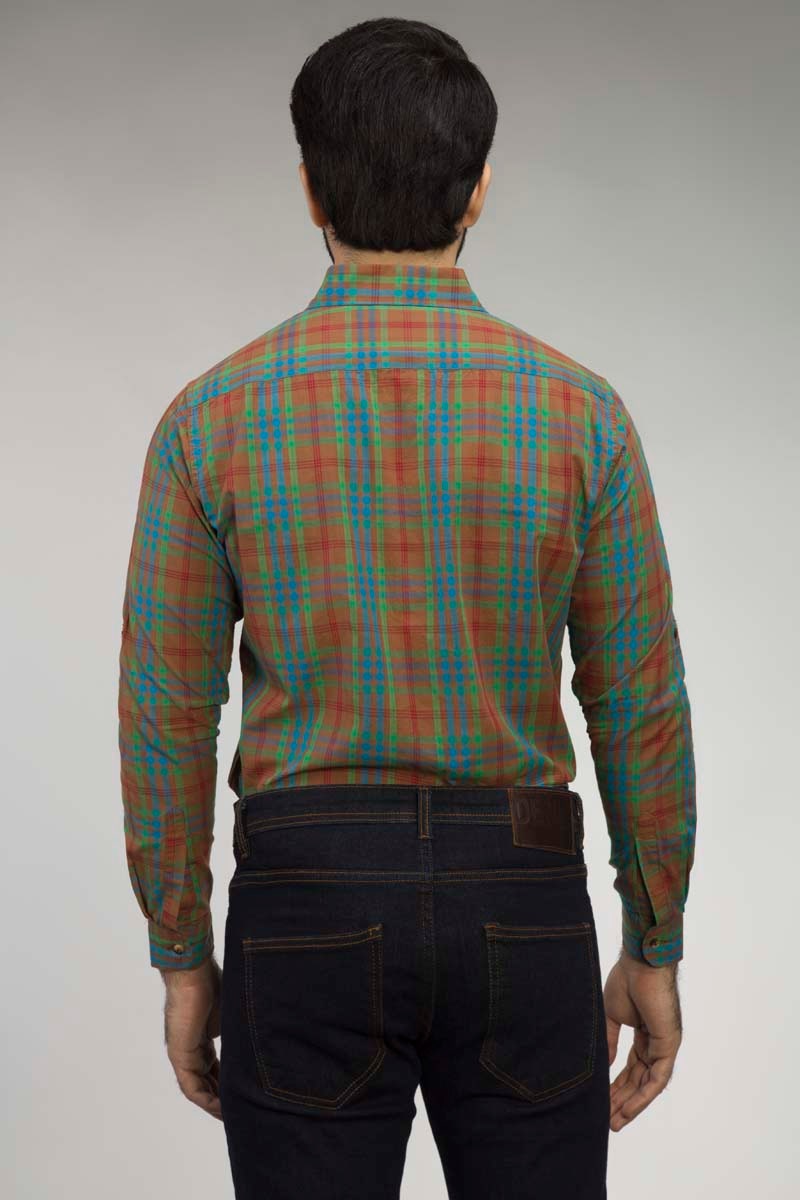 Multi Checked Casual Shirt CM-YD-2478  CS