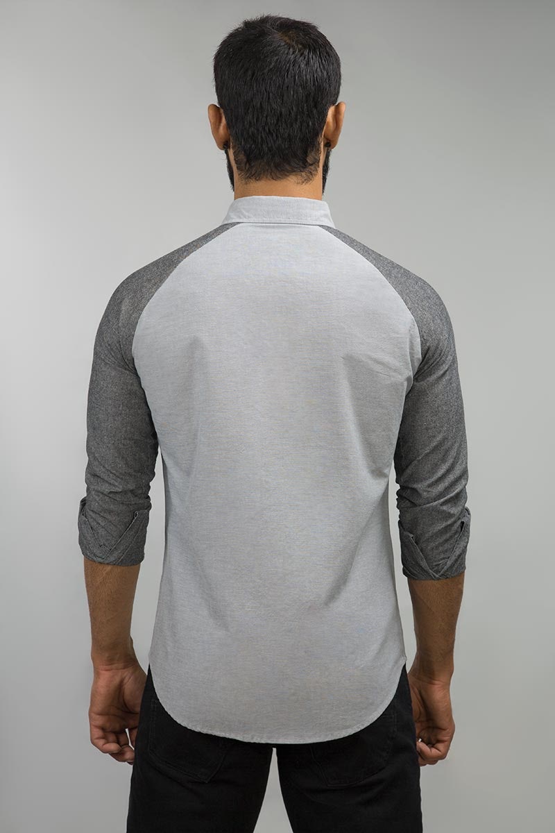 Dark Grey Causal Shirt Yarn Dyed CM-YD-2482  CS