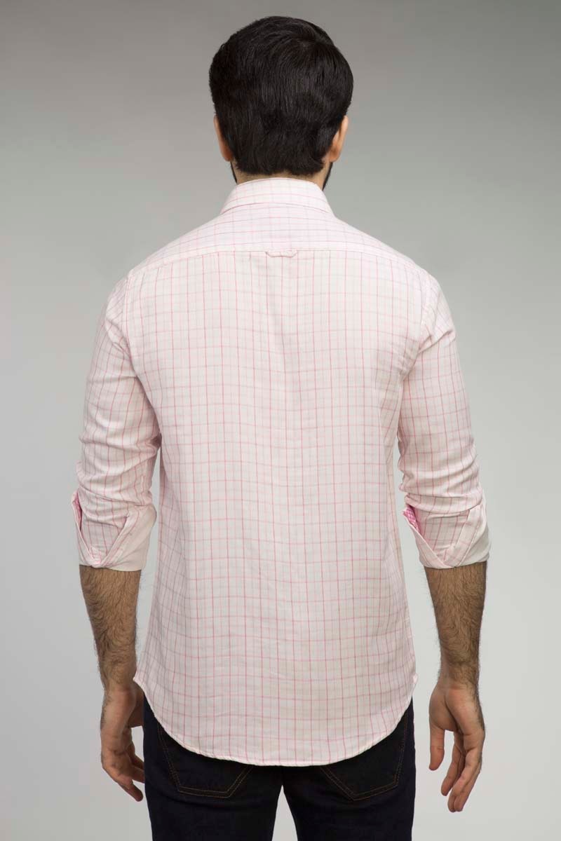 Pink Checked Casual Shirt CM-YD-2500  CS
