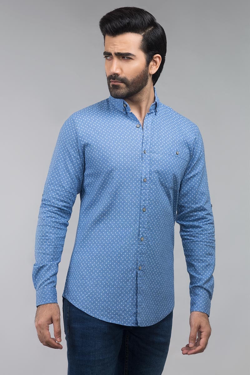 Blue Casual Shirt CM-YD-2580