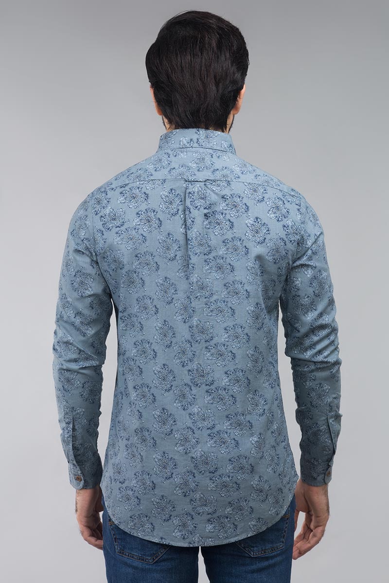 Grey Navy Casual Shirt CM-YD-2585
