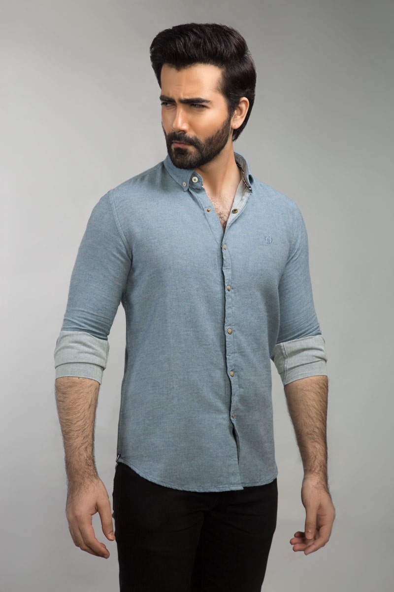 Light Blue Casual Shirt CM-YD-2673