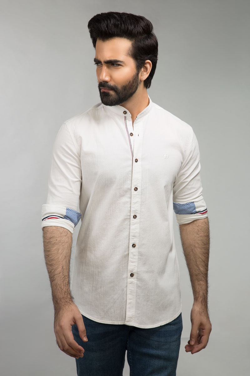 White Casual Shirt CM-YD-2675