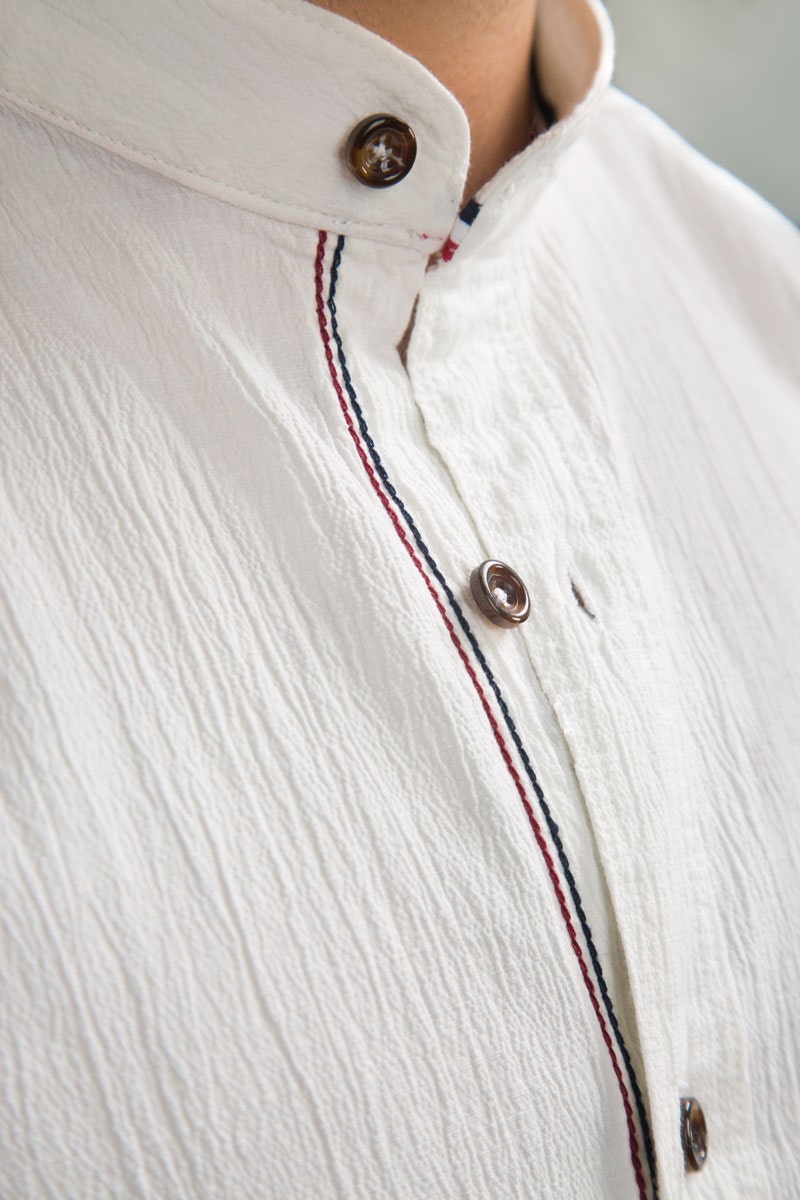 White Casual Shirt CM-YD-2675