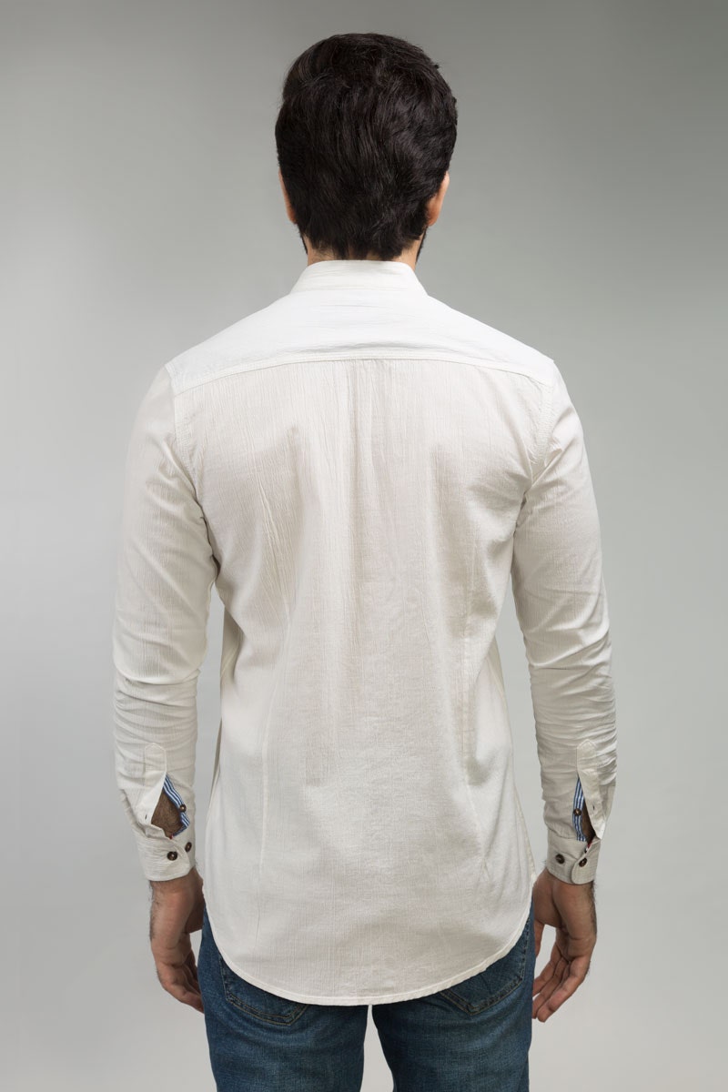 White Casual Shirt CM-YD-2675