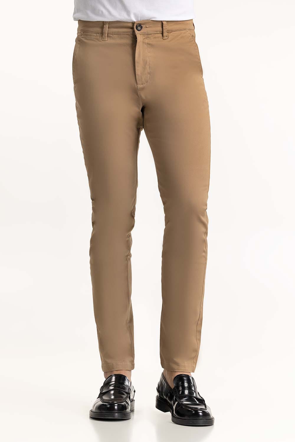Coffe Brown Basic Dyed Khaki Pant TR-KHPD22-050