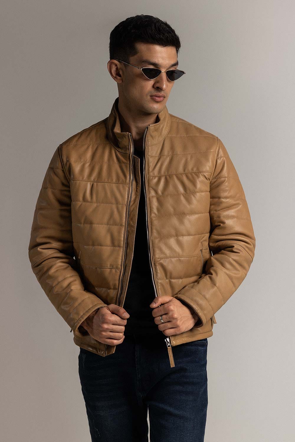 Coffee Leather Jacket JKT-LETH-D41-02