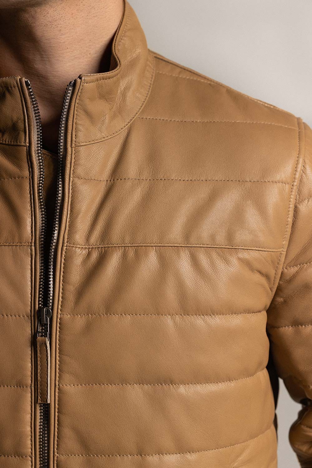 Coffee Leather Jacket JKT-LETH-D41-02