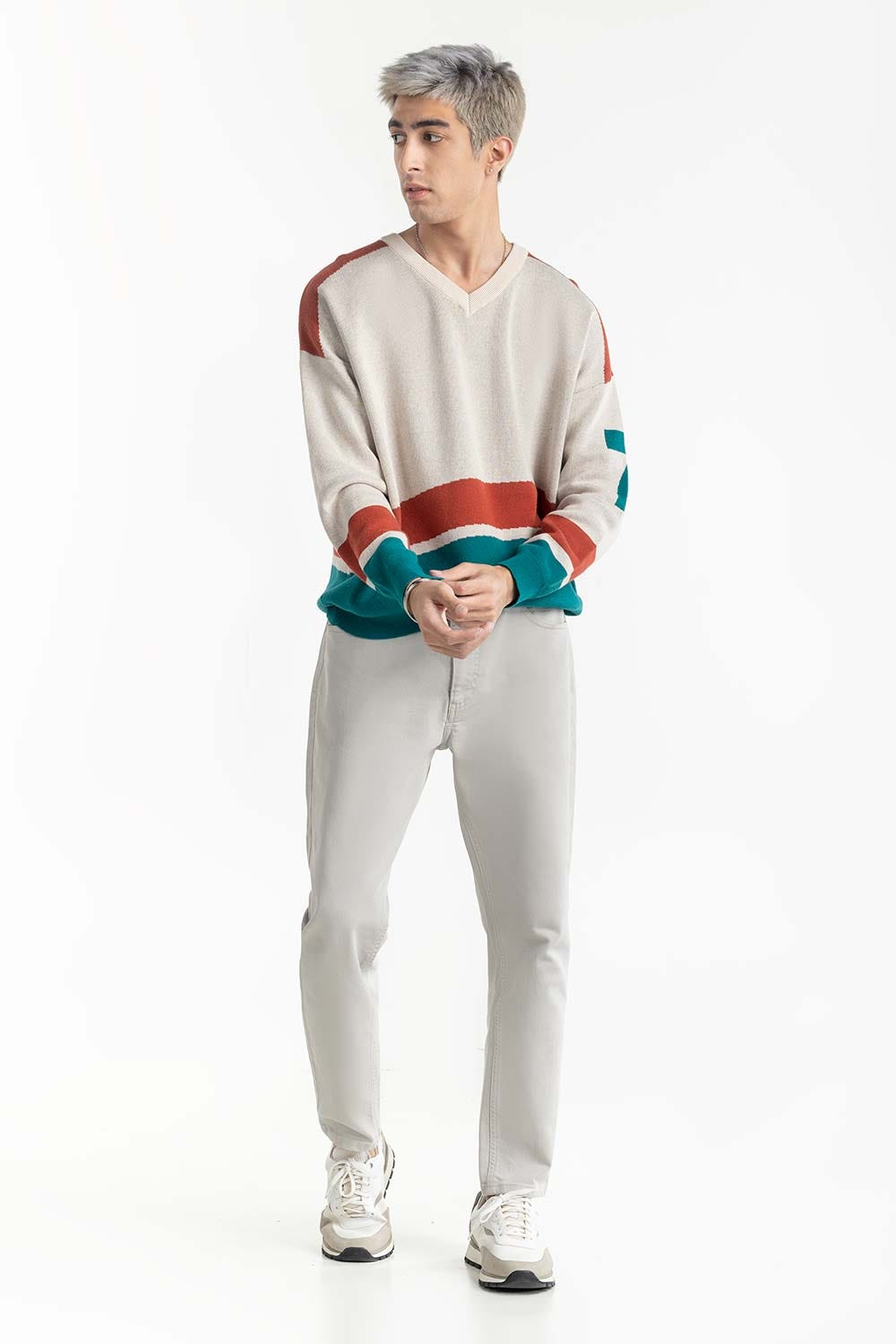 Color Block Sweater  224-111-030