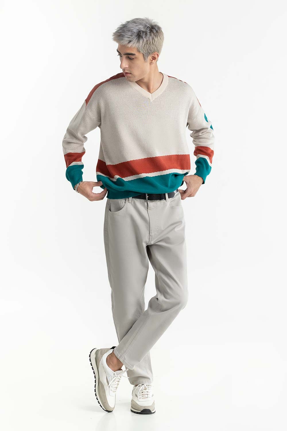 Color Block Sweater  224-111-030