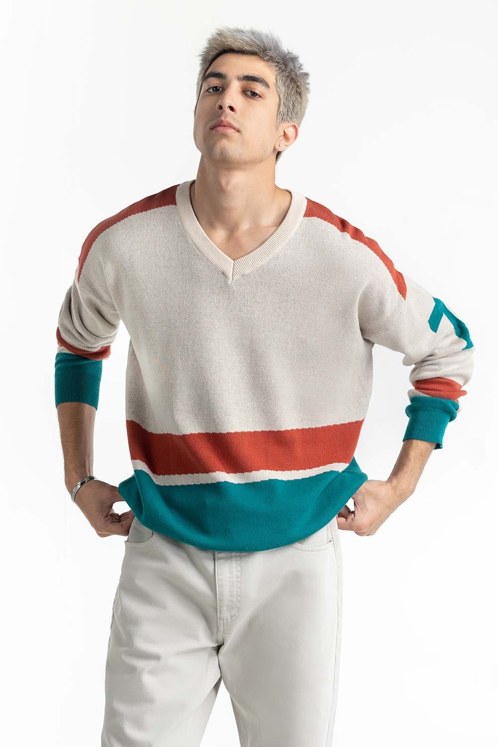 Color Block Sweater  224-111-030