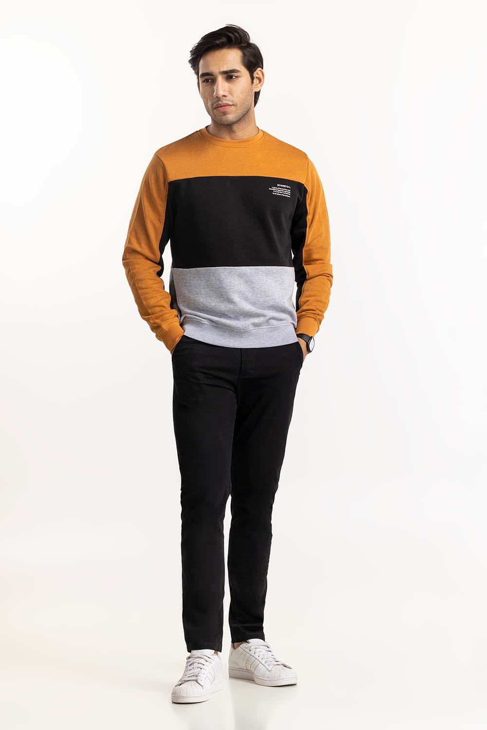 Color Block SweatShirt SWS-F22-038