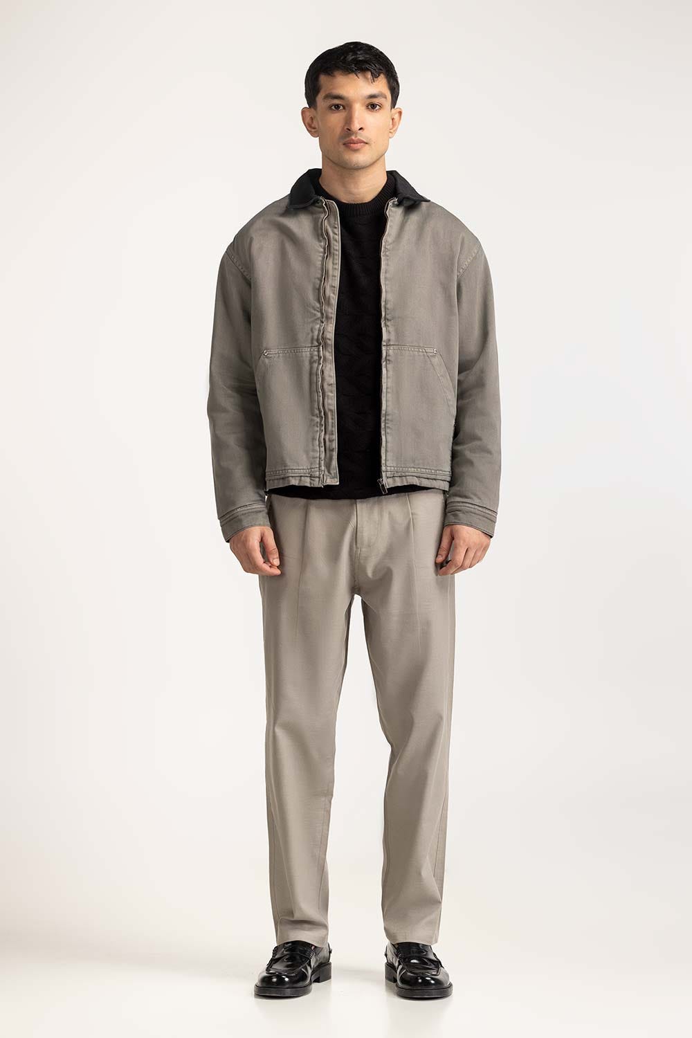 Contrast Collar Jacket MN-JKT-WS24-083