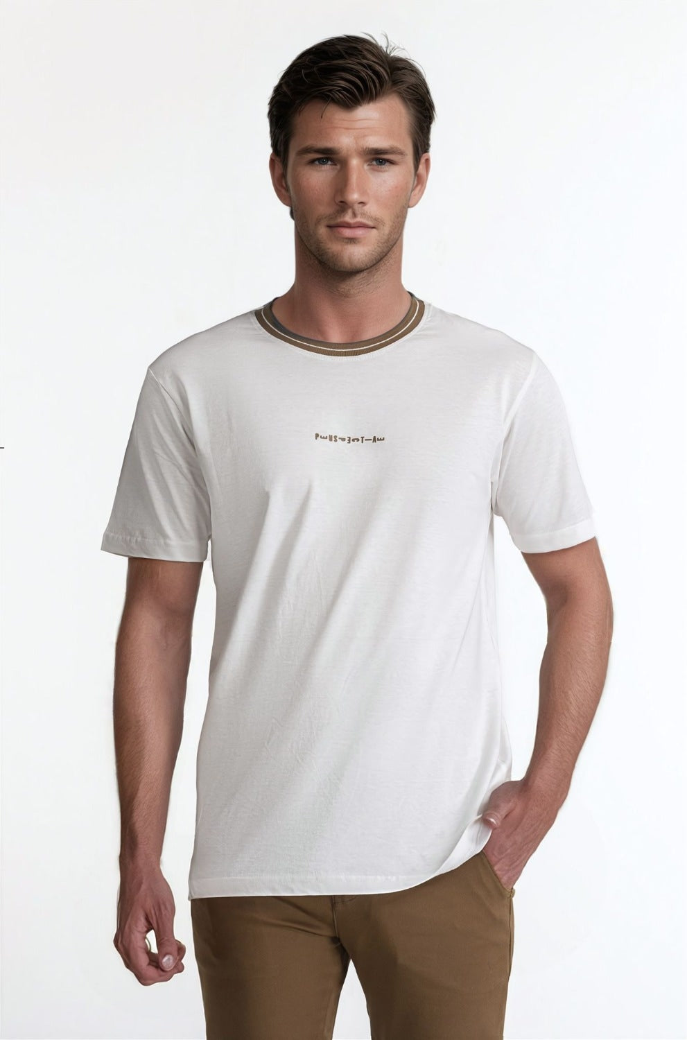 Contrast Neck Tee TS-CNSJ24-120