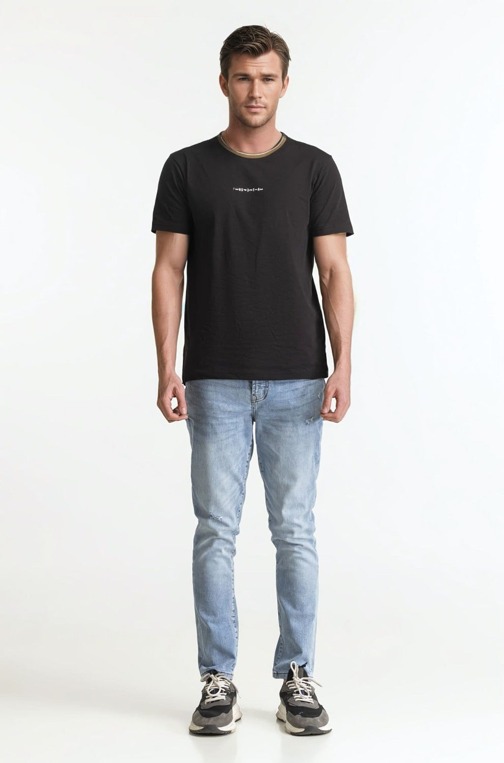 Contrast Neck Tee TS-CNSJ24-121
