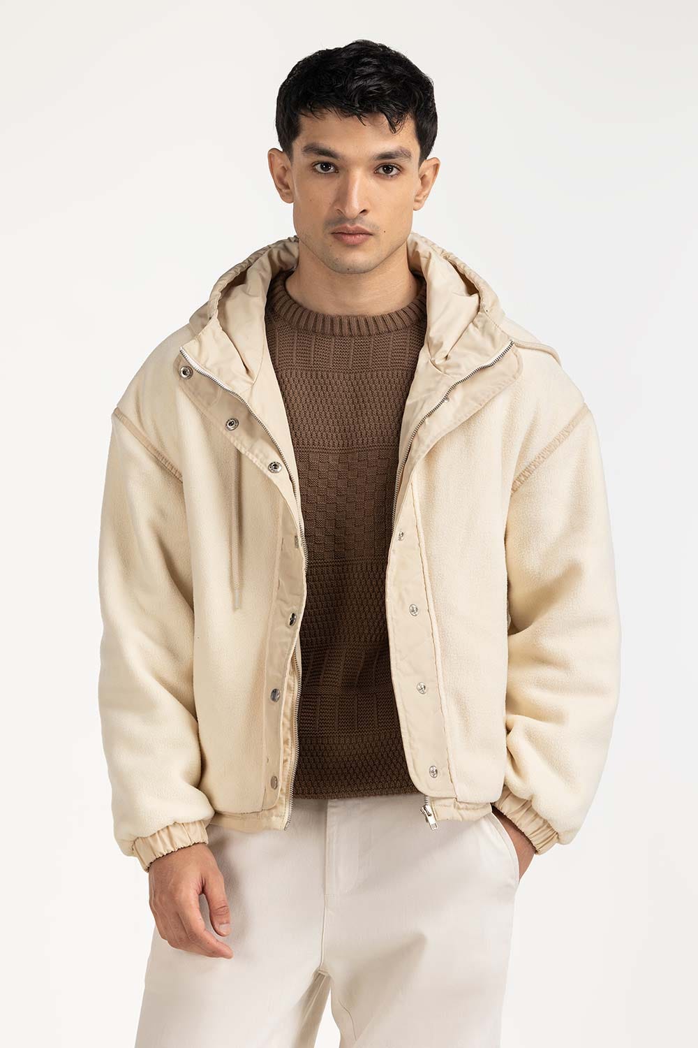 Contrast Polar Fleeve Jacket MN-JKT-WS24-027 B