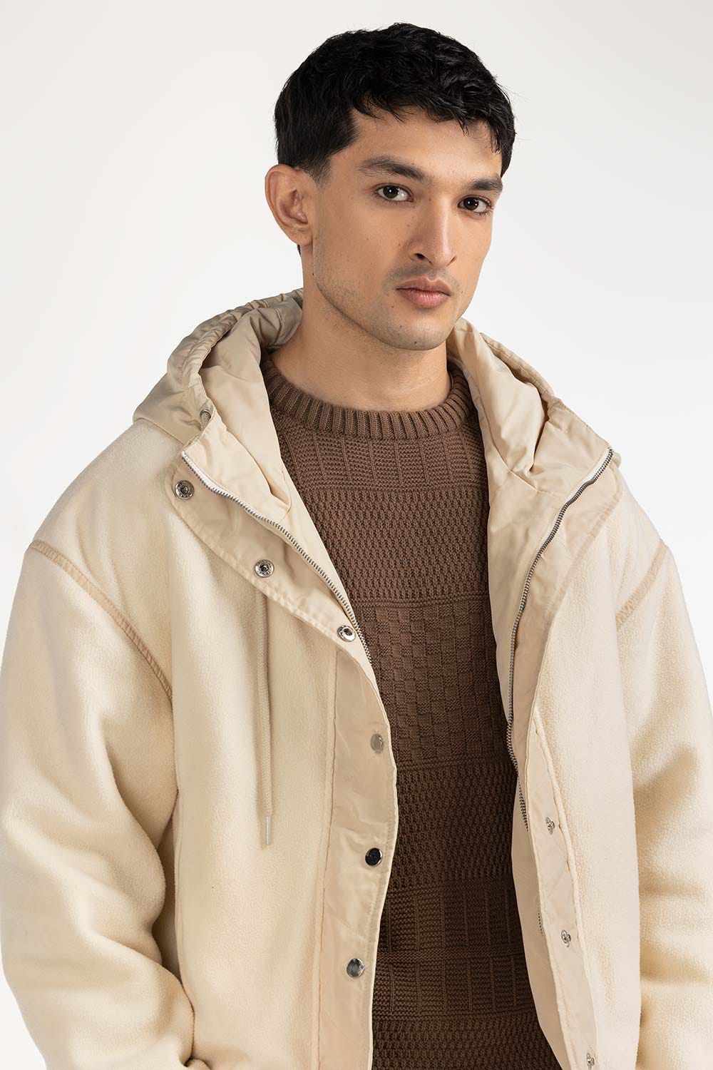 Contrast Polar Fleeve Jacket MN-JKT-WS24-027 B