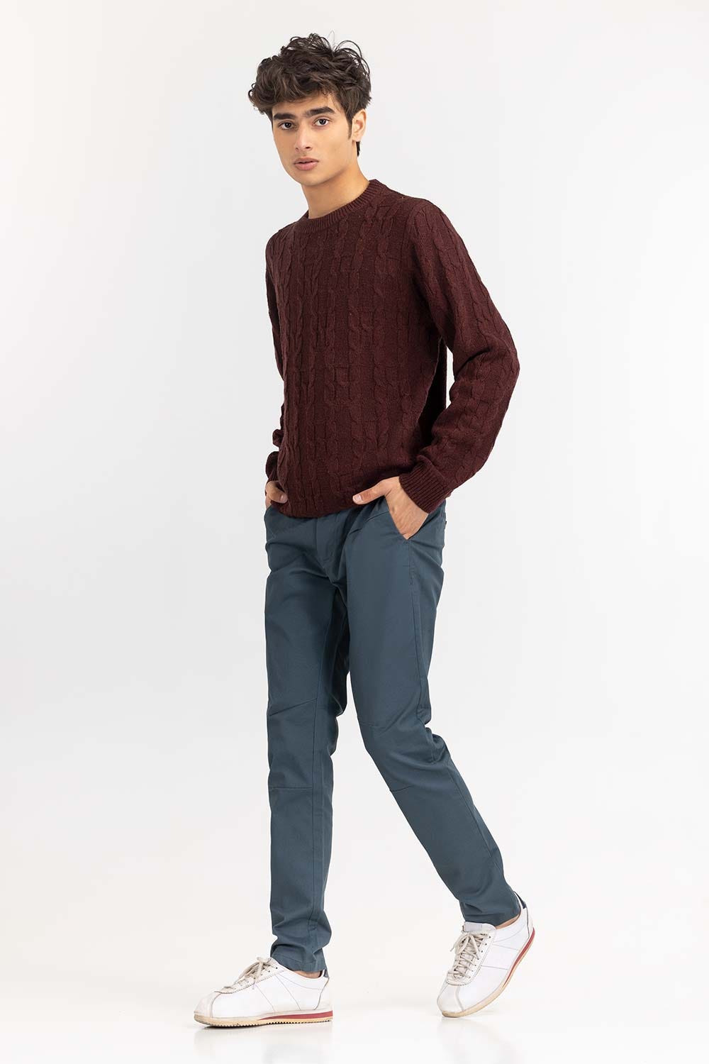 Copper Cabling Crew Neck Sweater SWT-FFSCN22-227