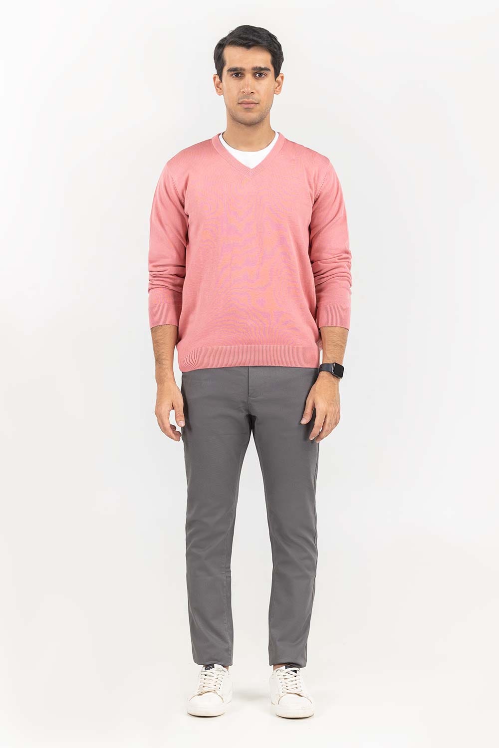 Coral Basic v Neck Sweater SWT-BFSVN-22-004