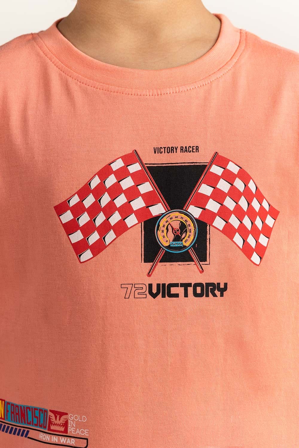 Coral Junior Boy Knit Printed Tee JB-TS-SS24-015