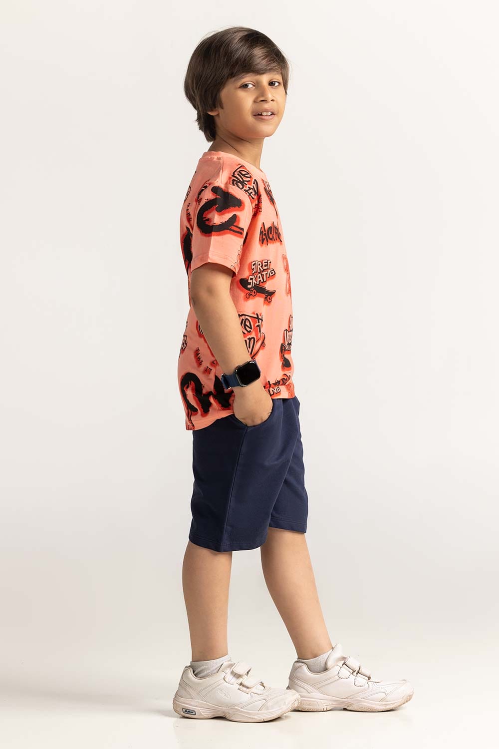 Coral Junior Boy Knit Printed Tee JB-TS-SS24-046