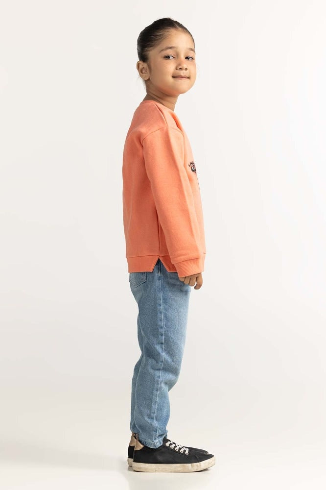 Coral Printed Sweatshirt 224-612-002