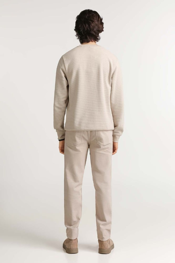 Cream Fashion Sweatshirt MN-SWS-WS23-005