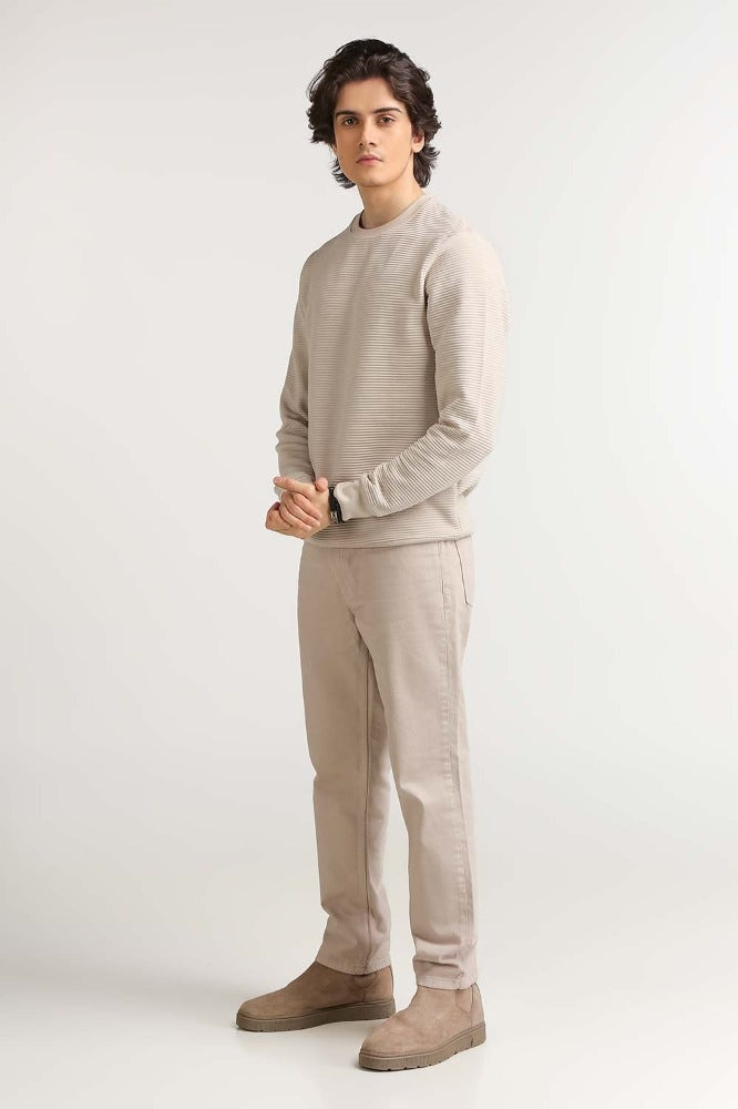 Cream Fashion Sweatshirt MN-SWS-WS23-005