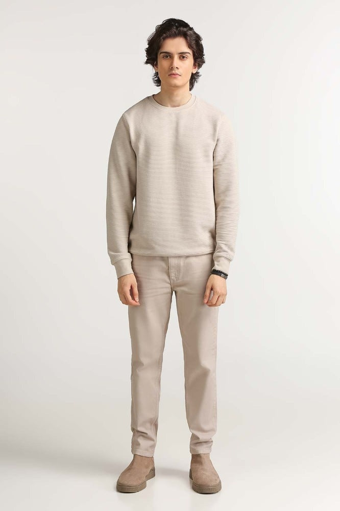 Cream Fashion Sweatshirt MN-SWS-WS23-005