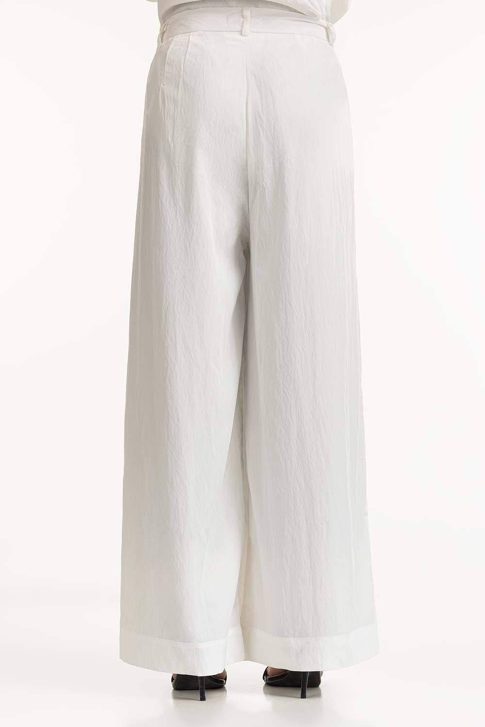 Creased Effect Wide Leg Trouser WM-TRC-SS24-013
