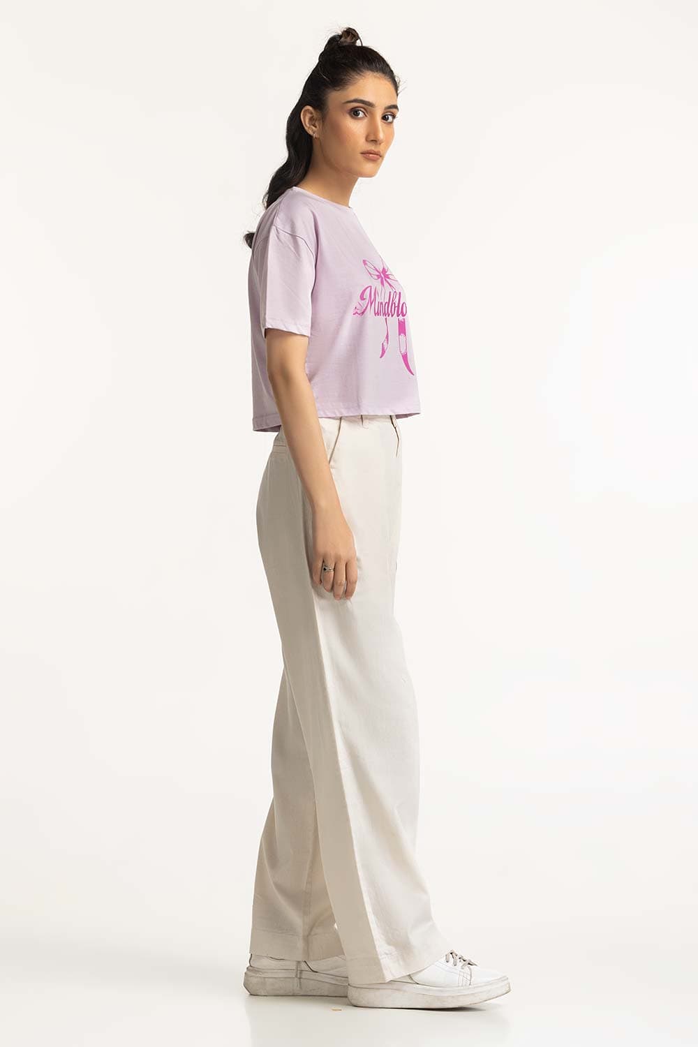 Crew Neck Cropped Tee WM-KTP-SS24-017