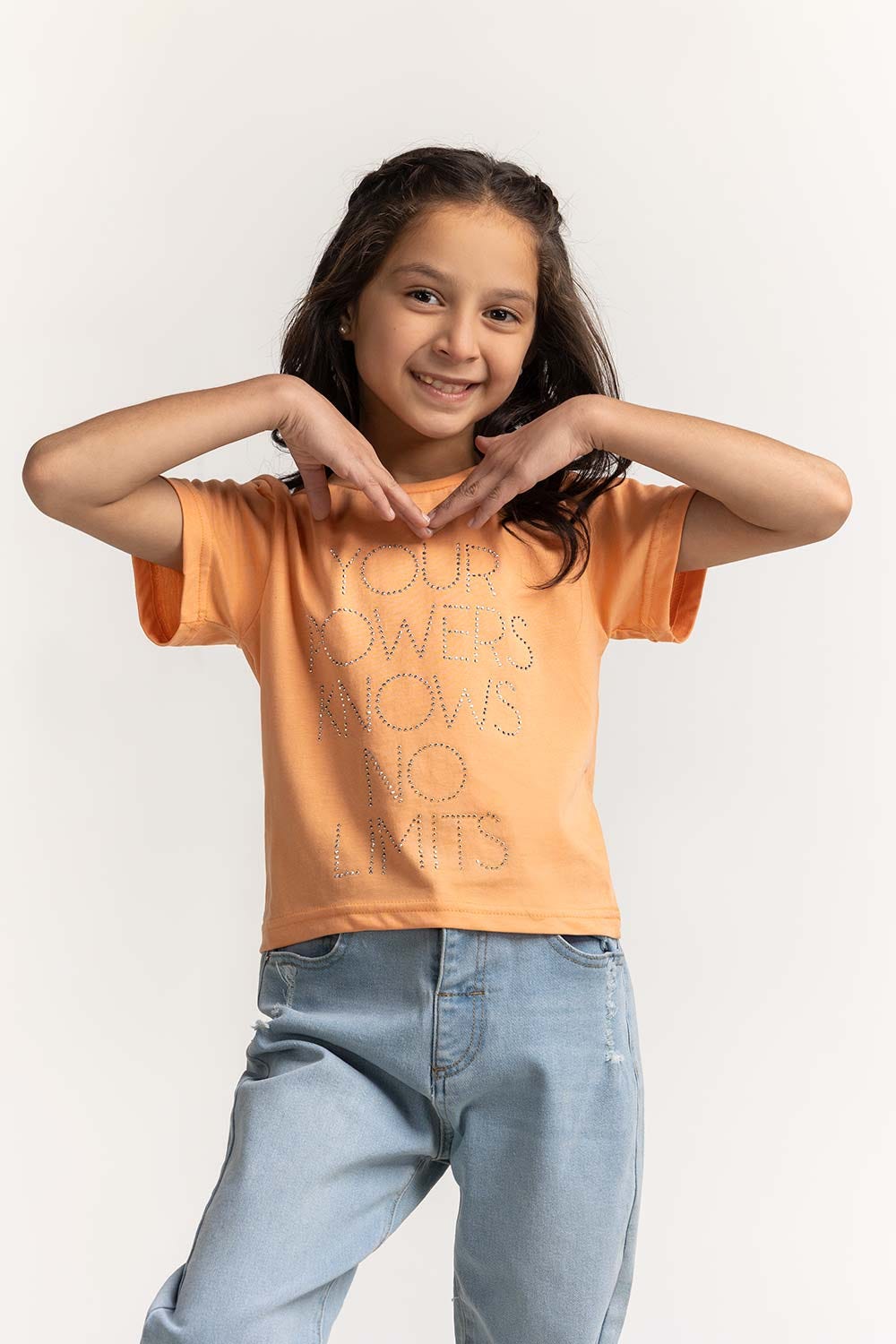 Crew Neck Embellished Tee JG-TS-SS24-003