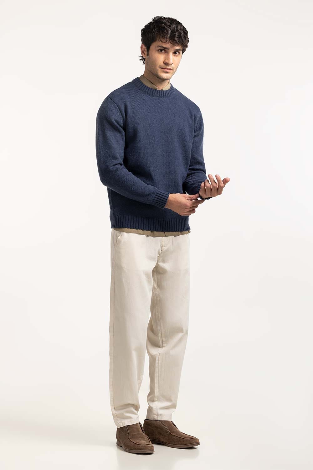 Crew Neck  Sweater MN-SWT-WS24-016-01 A