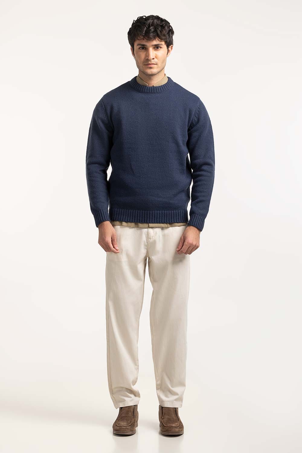 Crew Neck  Sweater MN-SWT-WS24-016-01 A