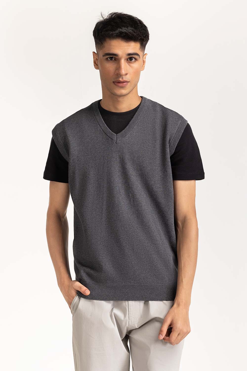 V Neck Sweater MN-SWT-WS24-155