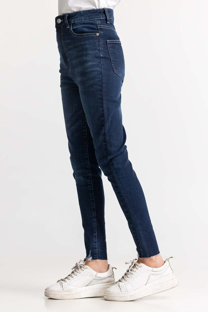 Dark Blue Basic Denim Jeans WM-JNS-SS24-003